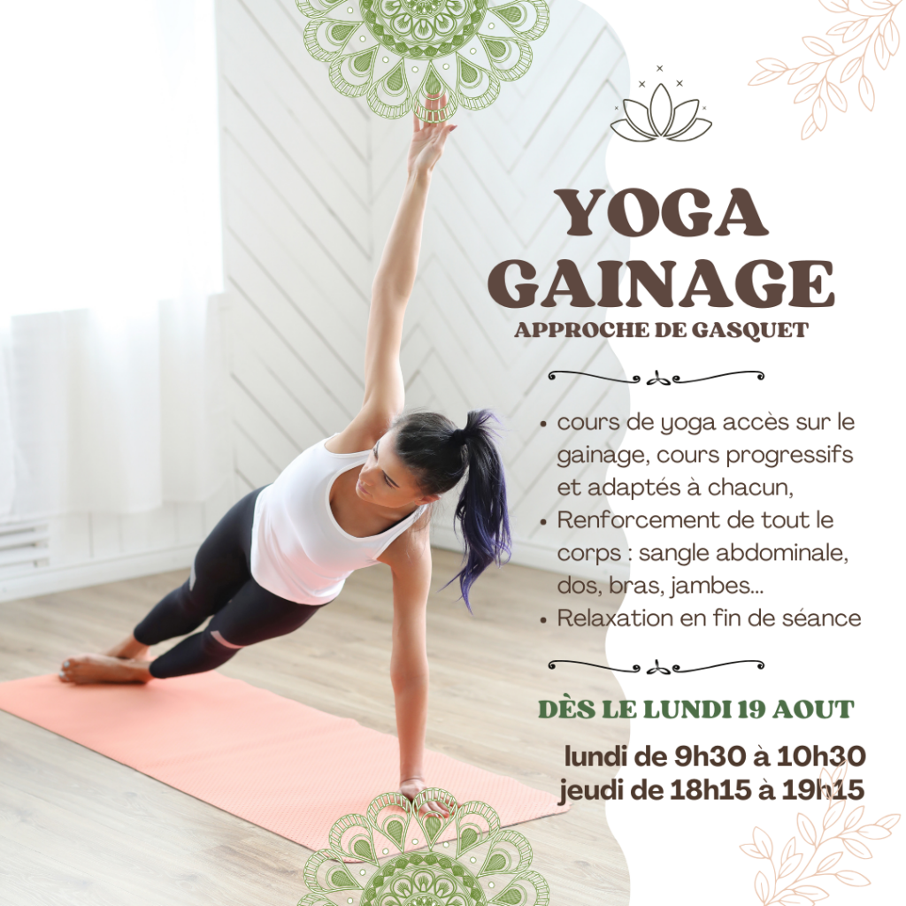 Nouveau cours : Yoga Gainage