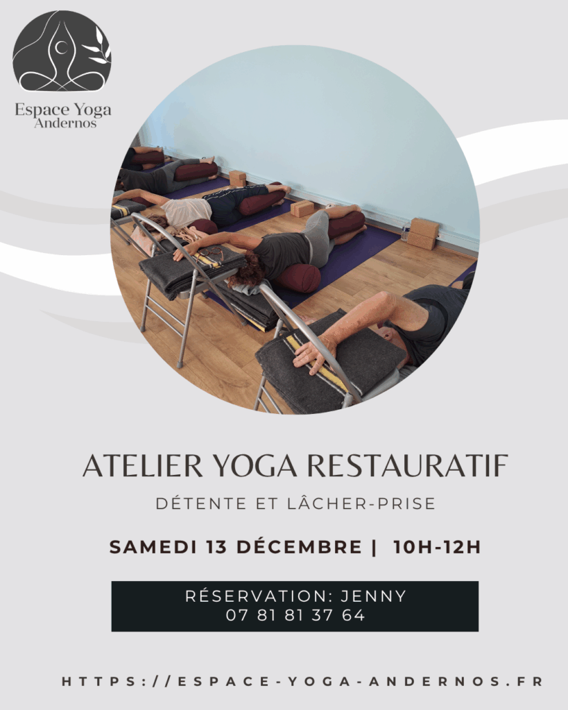 Atelier Yoga Restauratif à Andernos – Samedi 13 décembre 2025