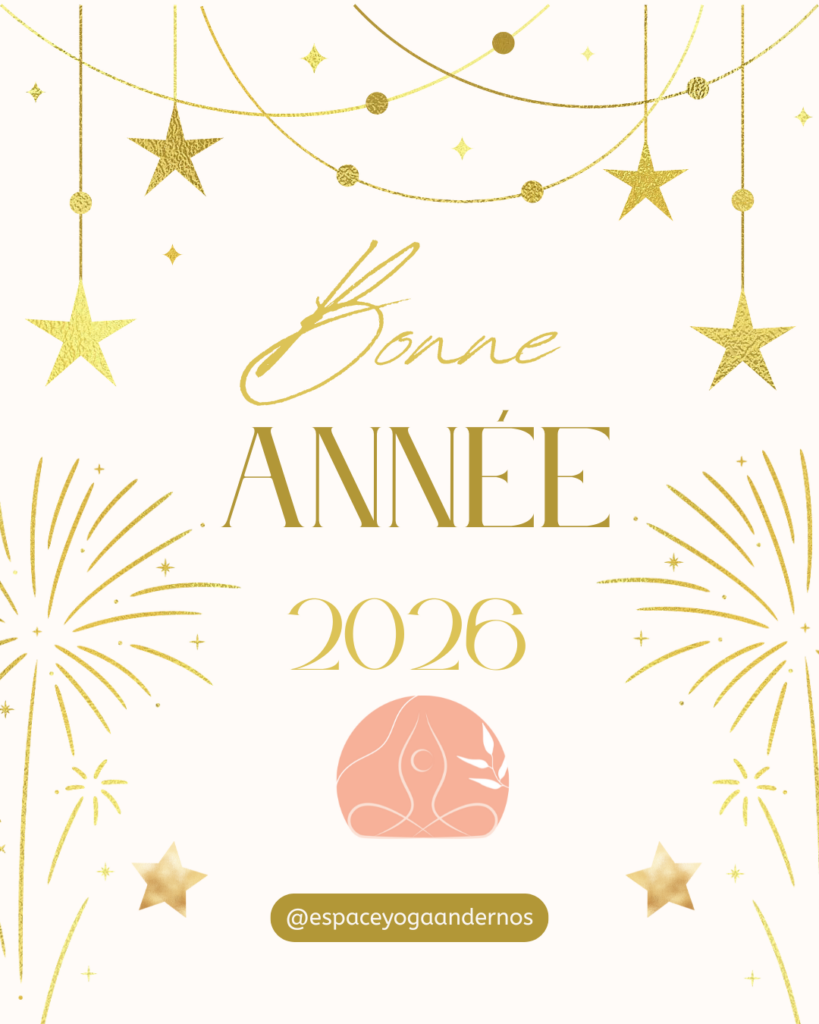 Bonne année 2026 avec Jenny au studio Espace Yoga Andernos