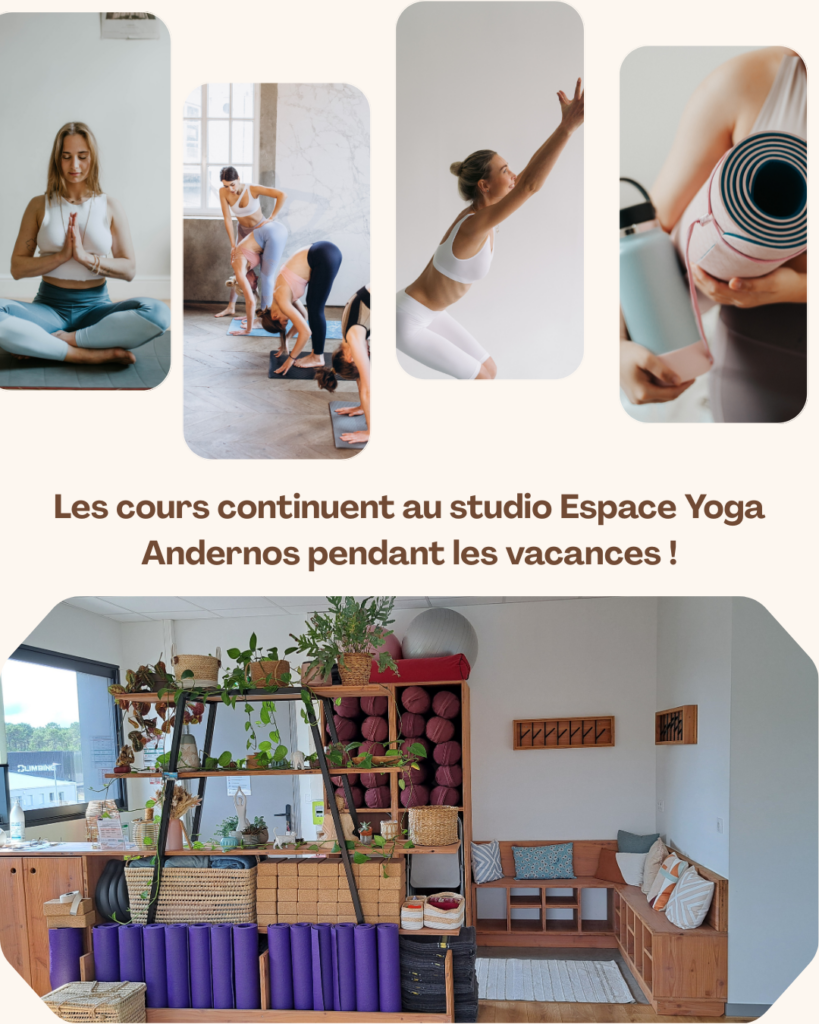 Cours de yoga pendant les vacances à Andernos – Studio cocooning et équipé