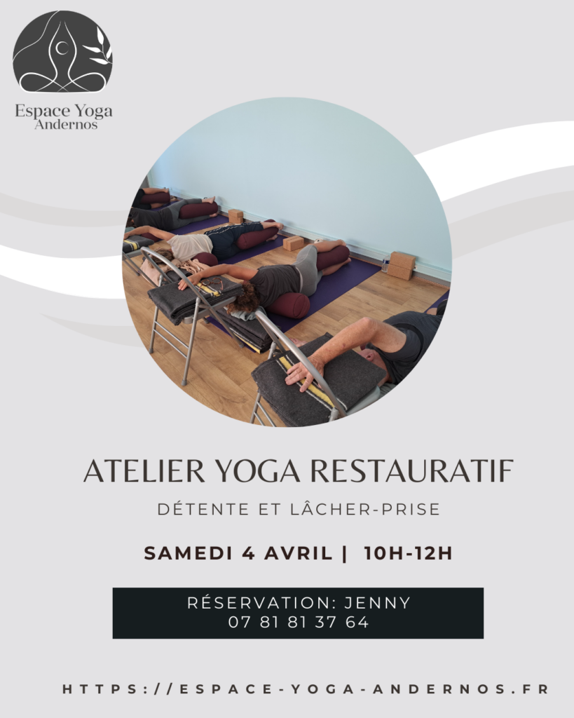 Atelier de Yoga Restauratif à Andernos – Samedi 4 avril 2026