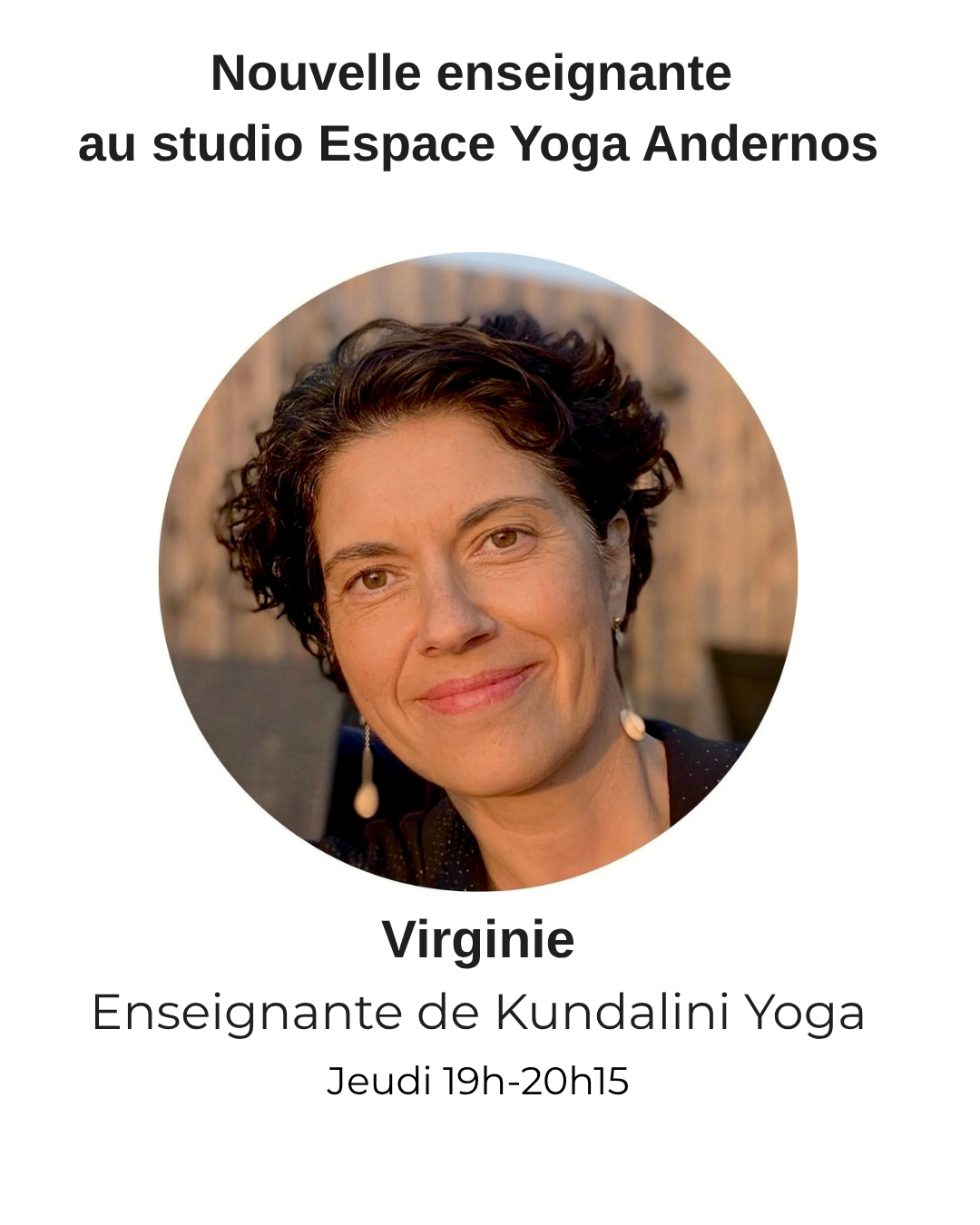 nouvelle enseignante Virginie SANCHEZ
